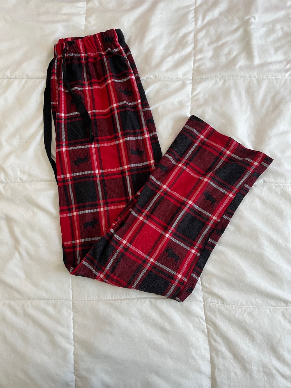 Ardene Red and Black Plaid Flannel Pajama Bottoms